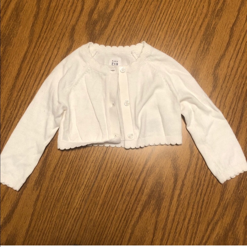 White Baby Gap Sweater